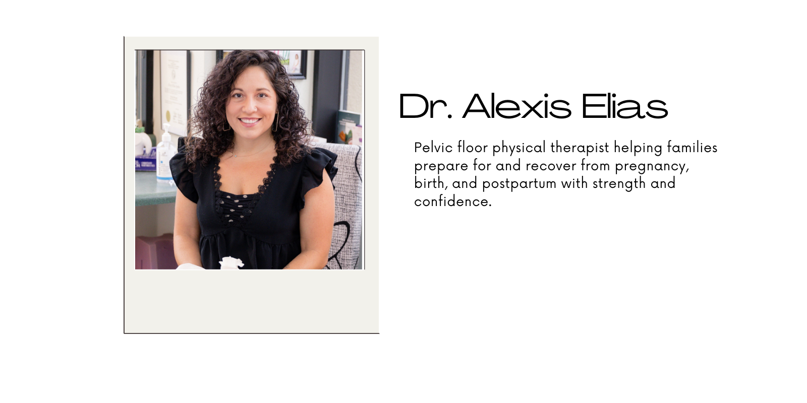Dr. Alexis Elias, PT, DPT