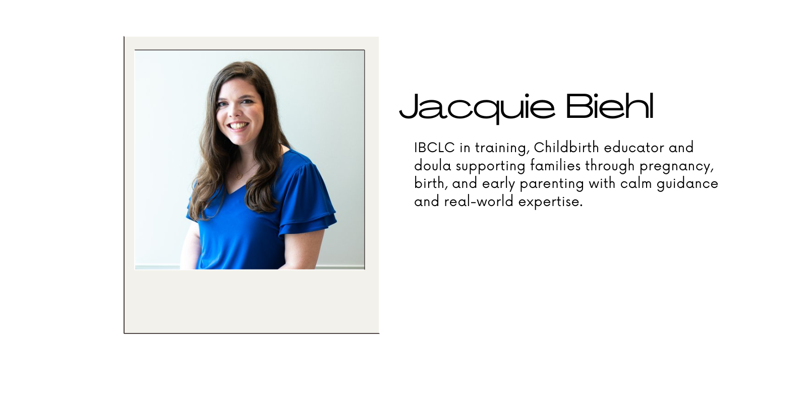 Jacquie Biehl, LCCE, CLC, CPST