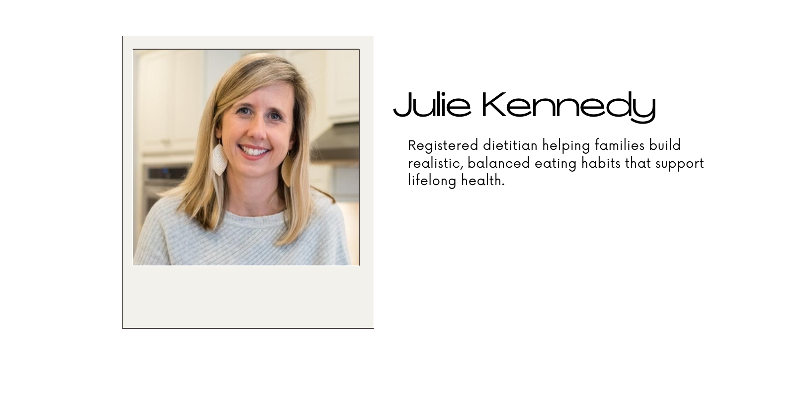Julie Kennedy, MPH, M.Ed., RDN, LDN