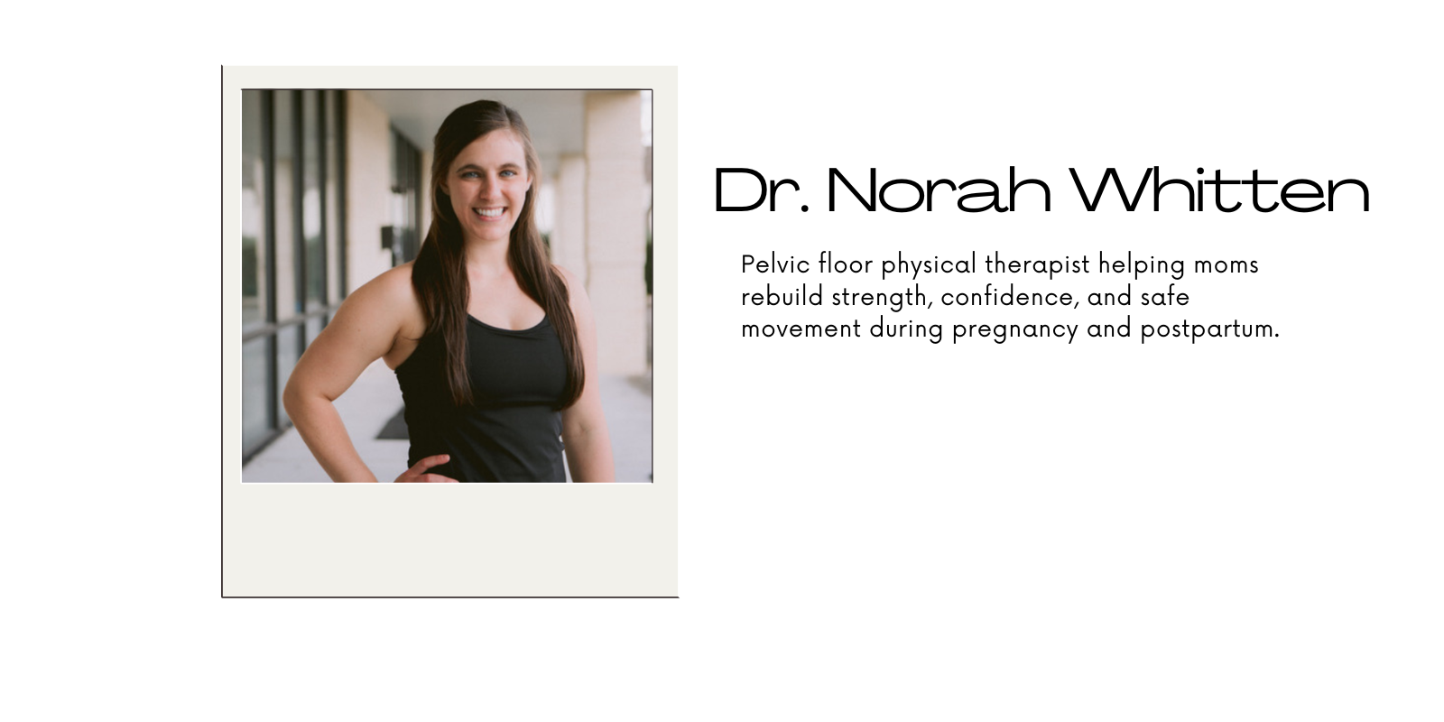Dr. Norah Whitten, DPT